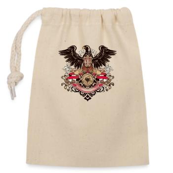 German Eagle - Closable cotton gift bag (14x20cm) - nature - Front