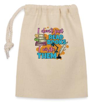 Poet Poetry Poet Poetry I Gift - Closable cotton gift bag (14x20cm) - nature - Front