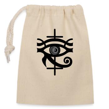 ceferial principal transparent - Sac cadeau en coton avec cordon (14 x 20 cm) - nature - Devant