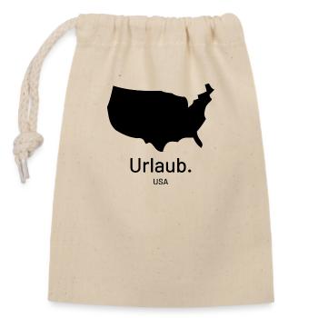 USA. Urlaub. Vereinigte Staaten von Amerika. - Verschließbarer Geschenkbeutel aus Baumwolle (14x20cm) - Natur - Vorne
