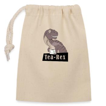 TEE-REX - Verschließbarer Geschenkbeutel aus Baumwolle (14x20cm) - Natur - Vorne