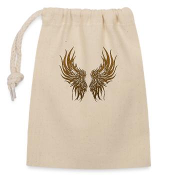 Ailes Dragon Anime Tête de dragon Mythical Reptile Magie - Sac cadeau en coton avec cordon (14 x 20 cm) - nature - Devant