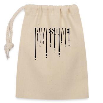 Laisse tomber des graffitis impressionnants - Sac cadeau en coton avec cordon (14 x 20 cm) - nature - Devant