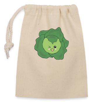Kawaii Gesicht Kawaii Kostüm Kawaii - Verschließbarer Geschenkbeutel aus Baumwolle (14x20cm) - Natur - Vorne
