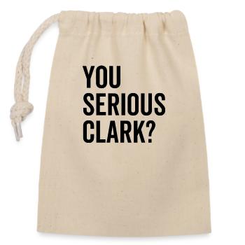 Vous êtes sérieux Clark? - Sac cadeau en coton avec cordon (14 x 20 cm) - nature - Devant