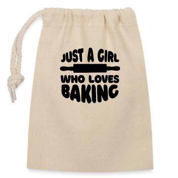 Baker Confectionery Bakery Baking Confectioner - Closable cotton gift bag (14x20cm) - nature - Front