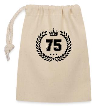 Armoiries 75 - Sac cadeau en coton avec cordon (14 x 20 cm) - nature - Devant