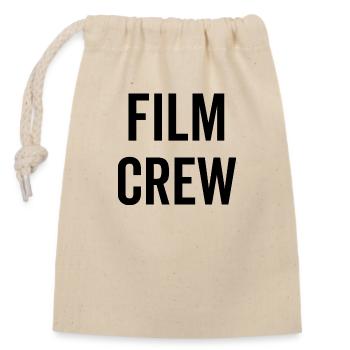 Film Crew - Closable cotton gift bag (14x20cm) - nature - Front