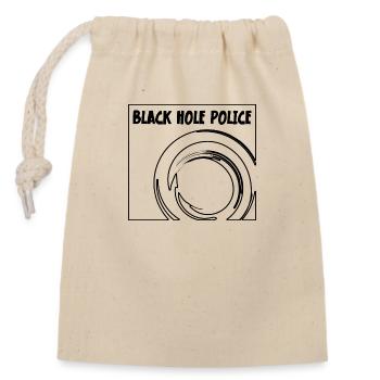 James Webb Space Telescope Black Hole Police - Verschließbarer Geschenkbeutel aus Baumwolle (14x20cm) - Natur - Vorne