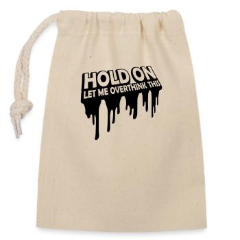 Permettez-moi d’exagérer - Sac cadeau en coton avec cordon (14 x 20 cm) - nature - Devant