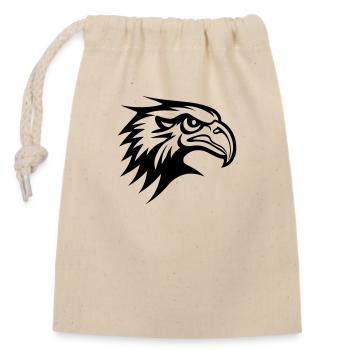 eagle ungry fly 01 - Sac cadeau en coton avec cordon (14 x 20 cm) - nature - Devant