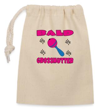 BALD GROSSMUTTER - Closable cotton gift bag (14x20cm) - nature - Front