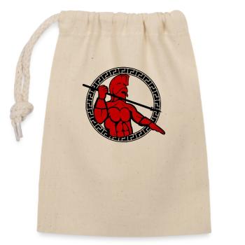 Spartiates - Sac cadeau en coton avec cordon (14 x 20 cm) - nature - Devant