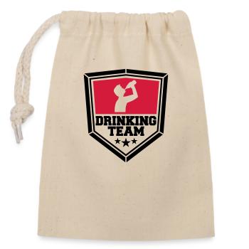 panneau armoira cool logo text alkohol b - Sac cadeau en coton avec cordon (14 x 20 cm) - nature - Devant