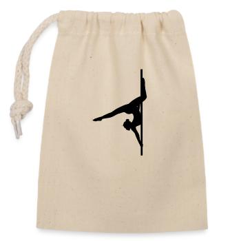 Pole Dance Shape Schatten Figur Butterfly - Verschließbarer Geschenkbeutel aus Baumwolle (14x20cm) - Natur - Vorne