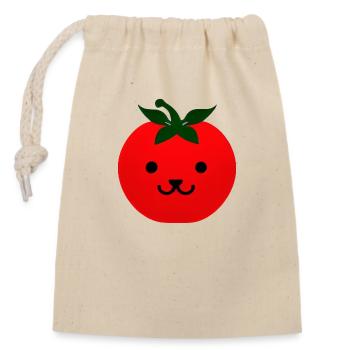 Tomate Comic Tomato Sweet Cartoon 9 - Sac cadeau en coton avec cordon (14 x 20 cm) - nature - Devant