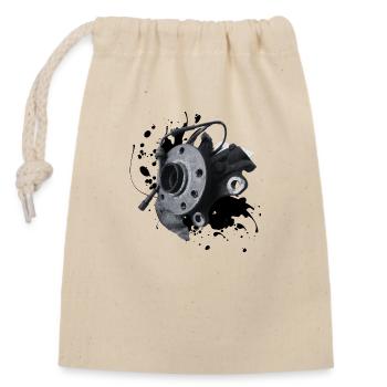La poignée de direction : stabilité et durabilité - Sac cadeau en coton avec cordon (14 x 20 cm) - nature - Devant