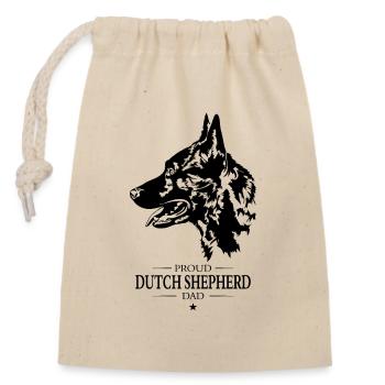 Berger Hollandais Papa Chien Chien Wilsigns - Sac cadeau en coton avec cordon (14 x 20 cm) - nature - Devant