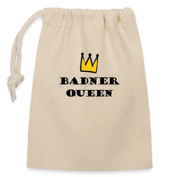 Die Königin aus Baden - Verschließbarer Geschenkbeutel aus Baumwolle (14x20cm) - Natur - Vorne
