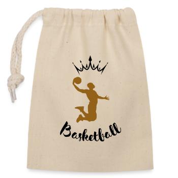 Dunk Silhouette Bronze - Verschließbarer Geschenkbeutel aus Baumwolle (14x20cm) - Natur - Vorne