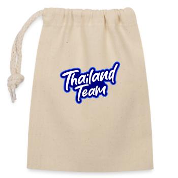 Équipe de Thaïlande - Sac cadeau en coton avec cordon (14 x 20 cm) - nature - Devant