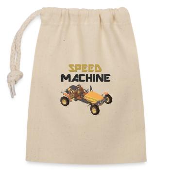 Racing Car, Car, Fast, V8, Convertible, Sports Car - Closable cotton gift bag (14x20cm) - nature - Front