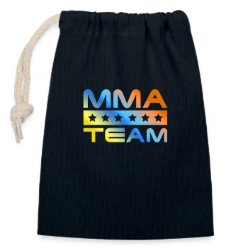 Mma Crew Colorful - Closable cotton gift bag (14x20cm) - navy - Front