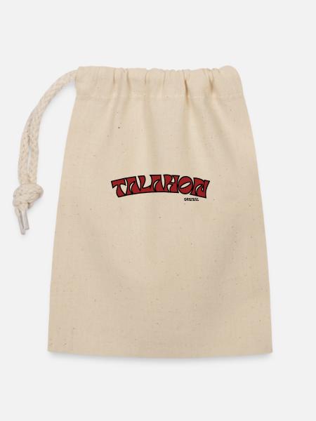 TALAHON ORGINAL - Closable cotton gift bag (14x20cm) - nature