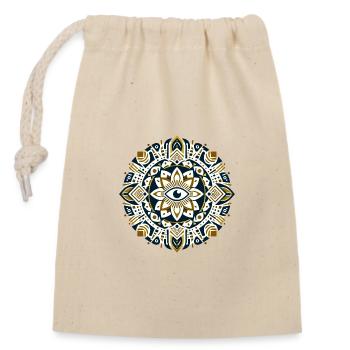 All-Seeing Eye Egyptian Mandala 1 - Closable cotton gift bag (14x20cm) - nature - Front