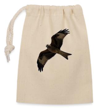 Milan in flight - Closable cotton gift bag (14x20cm) - nature - Front