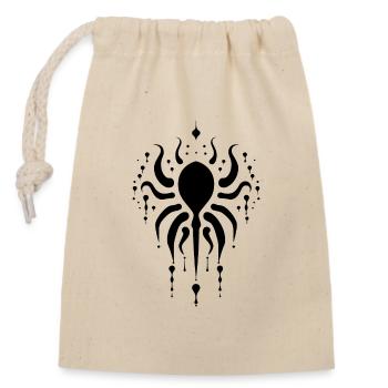 Unique Santeria Illustration - Cuba Religion - Sac cadeau en coton avec cordon (14 x 20 cm) - nature - Devant