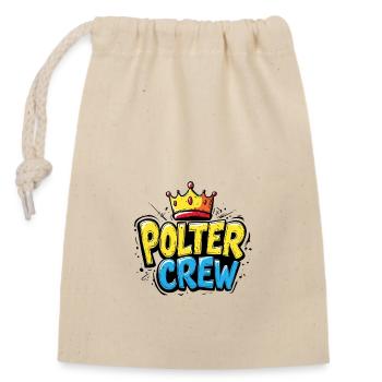 Polter Crew - Verschließbarer Geschenkbeutel aus Baumwolle (14x20cm) - Natur - Vorne