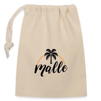 Malle Palme - Sac cadeau en coton avec cordon (14 x 20 cm) - nature - Devant