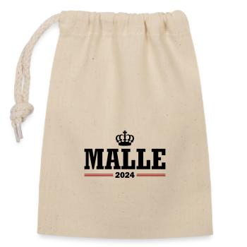 Malle 2024 Krone Holiday - Closable cotton gift bag (14x20cm) - nature - Front