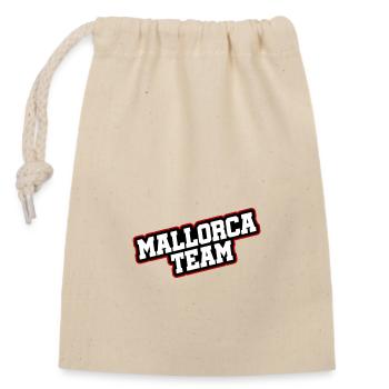 Mallorca Team - Closable cotton gift bag (14x20cm) - nature - Front