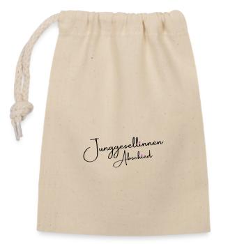 Hen Party Saying - Closable cotton gift bag (14x20cm) - nature - Front