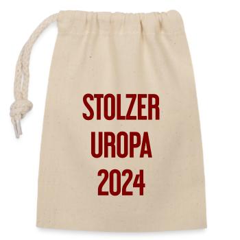 Stolzer Uropa 2024 - Verschließbarer Geschenkbeutel aus Baumwolle (14x20cm) - Natur - Vorne