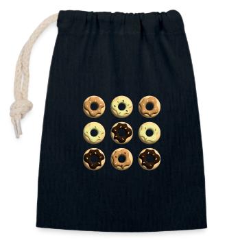 Donuts Party im Herbst. - Verschließbarer Geschenkbeutel aus Baumwolle (14x20cm) - Navy - Vorne