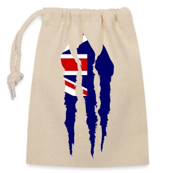 Australia Flag Down Under Australian Flag - Closable cotton gift bag (14x20cm) - nature - Front