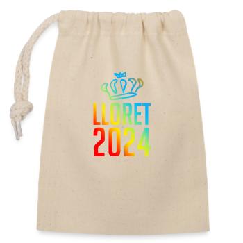 Lloret De Mar 2024 Coloré - Sac cadeau en coton avec cordon (14 x 20 cm) - nature - Devant