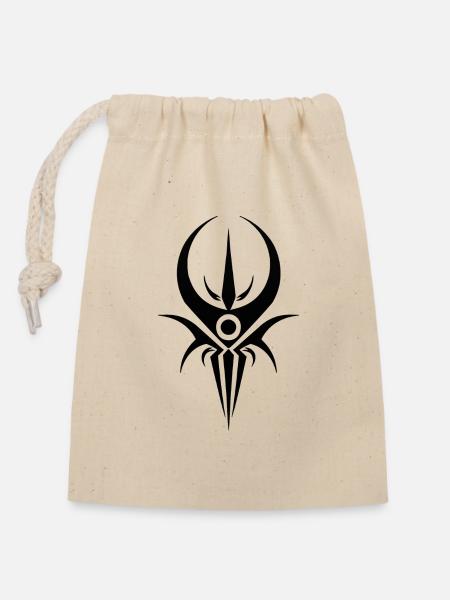 Uralte Weisheit - Anunnaki Kommandosymbol Design - Verschließbarer Geschenkbeutel aus Baumwolle (14x20cm) - Natur