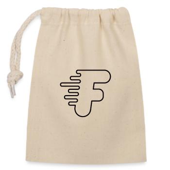 LITIÈRE RAPIDE - Sac cadeau en coton avec cordon (14 x 20 cm) - nature - Devant