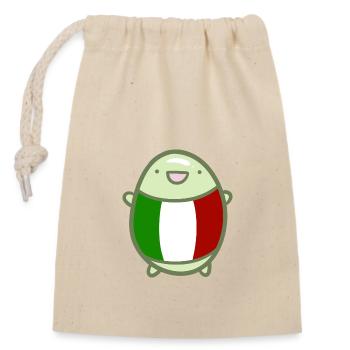 Sweet Bean - Italy - Closable cotton gift bag (14x20cm) - nature - Front