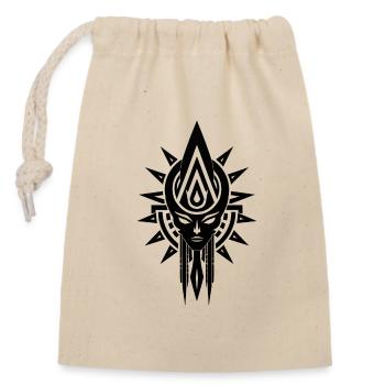 Illustration of an Anunnaki clan leader symbol - Closable cotton gift bag (14x20cm) - nature - Front