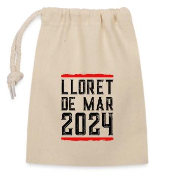 Lloret De Mar 2024 - Verschließbarer Geschenkbeutel aus Baumwolle (14x20cm) - Natur - Vorne