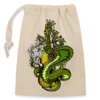 Wonderful violin - Closable cotton gift bag (14x20cm) - nature - Front