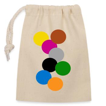 rings image16 - Closable cotton gift bag (14x20cm) - nature - Front