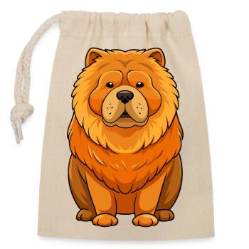 Erlebe den königlichen Charme eines Chow Chow in dieser Betäubung - Verschließbarer Geschenkbeutel aus Baumwolle (14x20cm) - Natur - Vorne