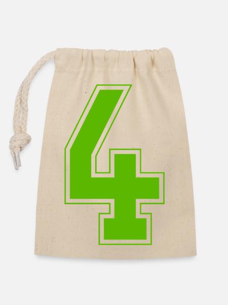 z4 - Sac cadeau en coton avec cordon (14 x 20 cm) - nature