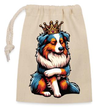Australian Shepherd Aussie Aussie Owners Aussies - Closable cotton gift bag (14x20cm) - nature - Front